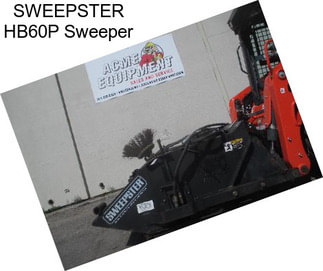 SWEEPSTER HB60P Sweeper