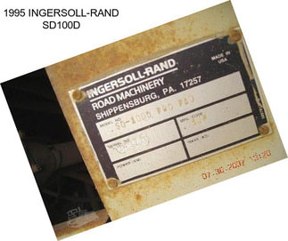 1995 INGERSOLL-RAND SD100D