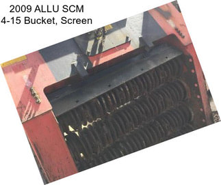 2009 ALLU SCM 4-15 Bucket, Screen