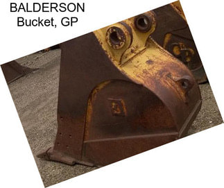 BALDERSON Bucket, GP