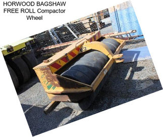HORWOOD BAGSHAW FREE ROLL Compactor Wheel