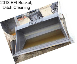 2013 EFI Bucket, Ditch Cleaning