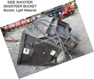 SIDE SHOOTER SKIDSTEER BUCKET Bucket, Light Material