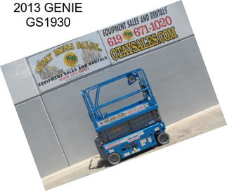 2013 GENIE GS1930