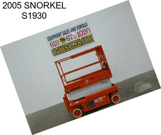 2005 SNORKEL S1930