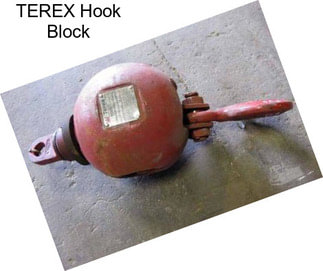 TEREX Hook Block