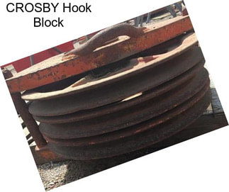 CROSBY Hook Block