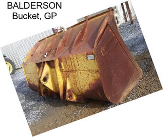 BALDERSON Bucket, GP