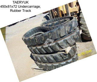 TAERYUK 450x81x72 Undercarriage, Rubber Track