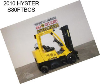 2010 HYSTER S80FTBCS