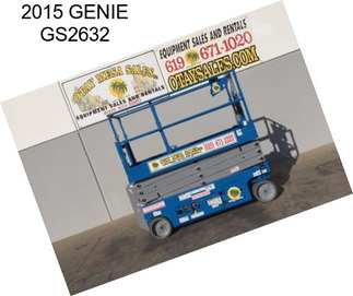 2015 GENIE GS2632