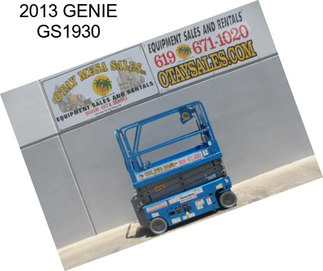 2013 GENIE GS1930