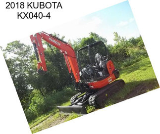 2018 KUBOTA KX040-4