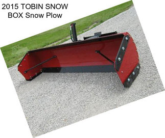 2015 TOBIN SNOW BOX Snow Plow