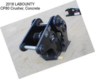 2018 LABOUNTY CP80 Crusher, Concrete