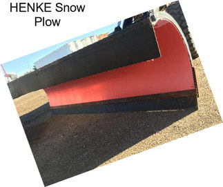 HENKE Snow Plow