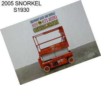 2005 SNORKEL S1930