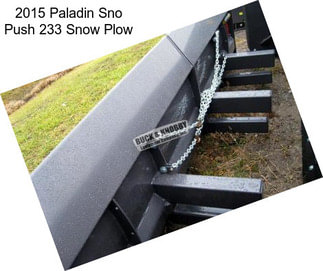 2015 Paladin Sno Push 233 Snow Plow