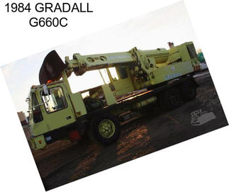 1984 GRADALL G660C