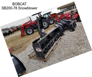 BOBCAT SB200-78 Snowblower