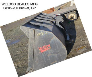 WELDCO BEALES MFG GP05-200 Bucket, GP