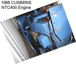 1988 CUMMINS NTC400 Engine