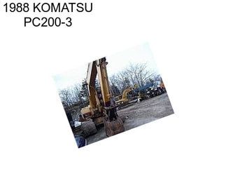 1988 KOMATSU PC200-3
