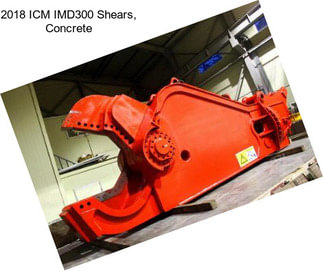 2018 ICM IMD300 Shears, Concrete