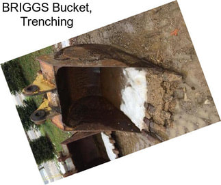 BRIGGS Bucket, Trenching