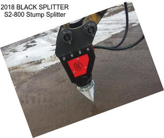 2018 BLACK SPLITTER S2-800 Stump Splitter