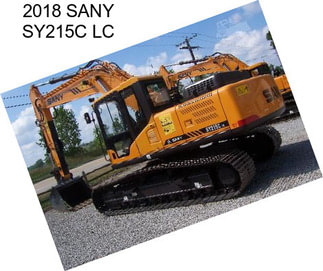 2018 SANY SY215C LC