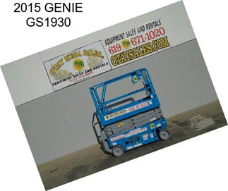 2015 GENIE GS1930