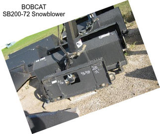 BOBCAT SB200-72 Snowblower