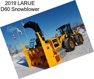 2019 LARUE D60 Snowblower