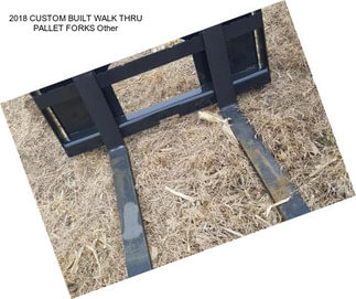 2018 CUSTOM BUILT WALK THRU PALLET FORKS Other