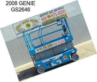 2008 GENIE GS2646
