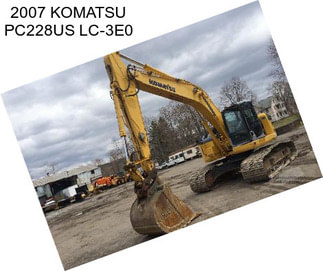 2007 KOMATSU PC228US LC-3E0