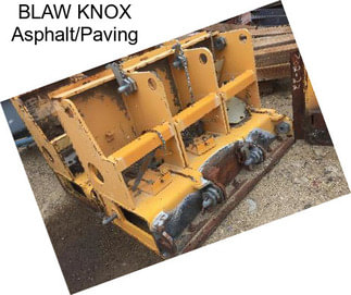BLAW KNOX Asphalt/Paving