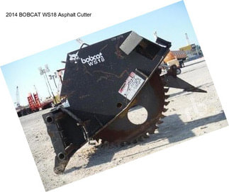 2014 BOBCAT WS18 Asphalt Cutter