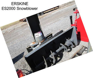 ERSKINE ES2000 Snowblower