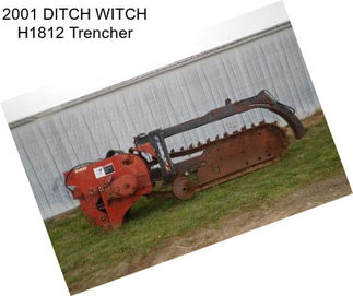 2001 DITCH WITCH H1812 Trencher