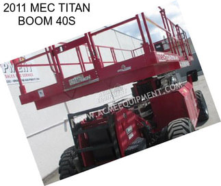 2011 MEC TITAN BOOM 40S