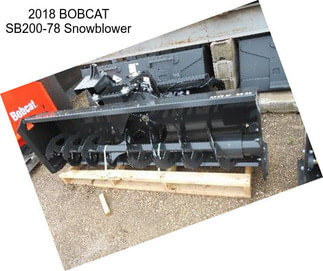 2018 BOBCAT SB200-78 Snowblower