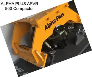 ALPHA PLUS APVR 800 Compactor