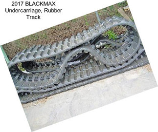 2017 BLACKMAX Undercarriage, Rubber Track