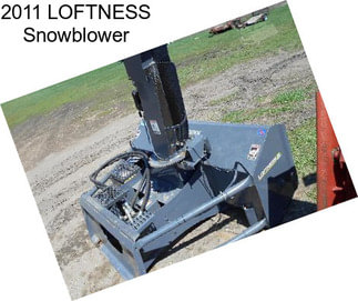 2011 LOFTNESS Snowblower