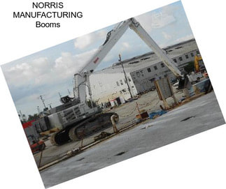 NORRIS MANUFACTURING Booms