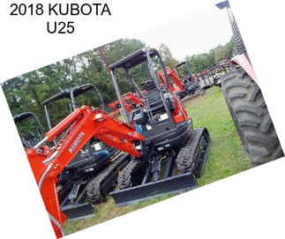 2018 KUBOTA U25