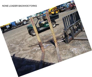 NONE LOADER BACKHOE FORKS