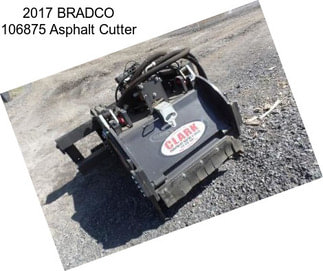 2017 BRADCO 106875 Asphalt Cutter